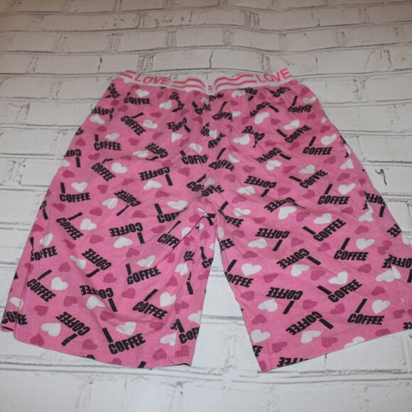 ☕💞 “I LOVE COFFEE” Pajama Shorts · M 💞☕ - Picture 2 of 4